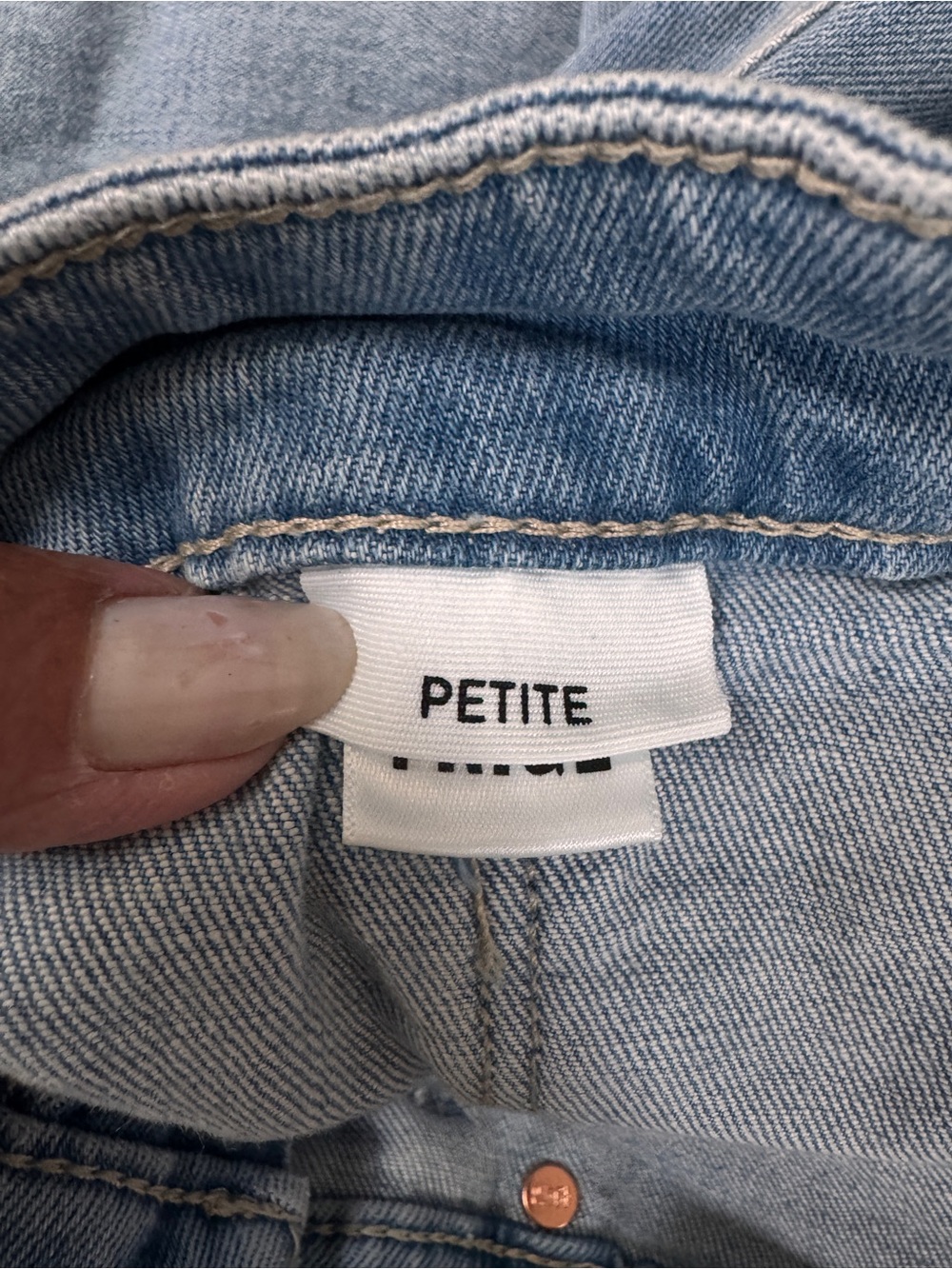 PAIGE Anessa High Rise Wide-Leg Crop Petite Jeans in Light Blue - Picture 11 of 12
